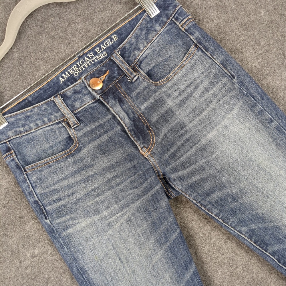 American Eagle Outfitters Jegging 360 Super Stretch Medium Wash Skinny Jeans 2R